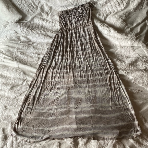 Strapless Maxi Fringe Dress - Picture 7 of 9